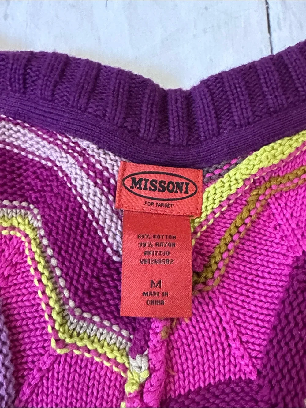 Missoni target size